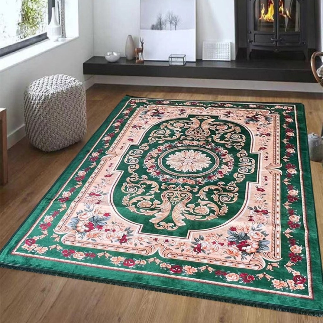 STARGOLD Luxurious Embossed Indoor Floor Carpet Bedroom and Living Room Rug Anti Slip Floor Carpets 200x300 cm SG-P015-A