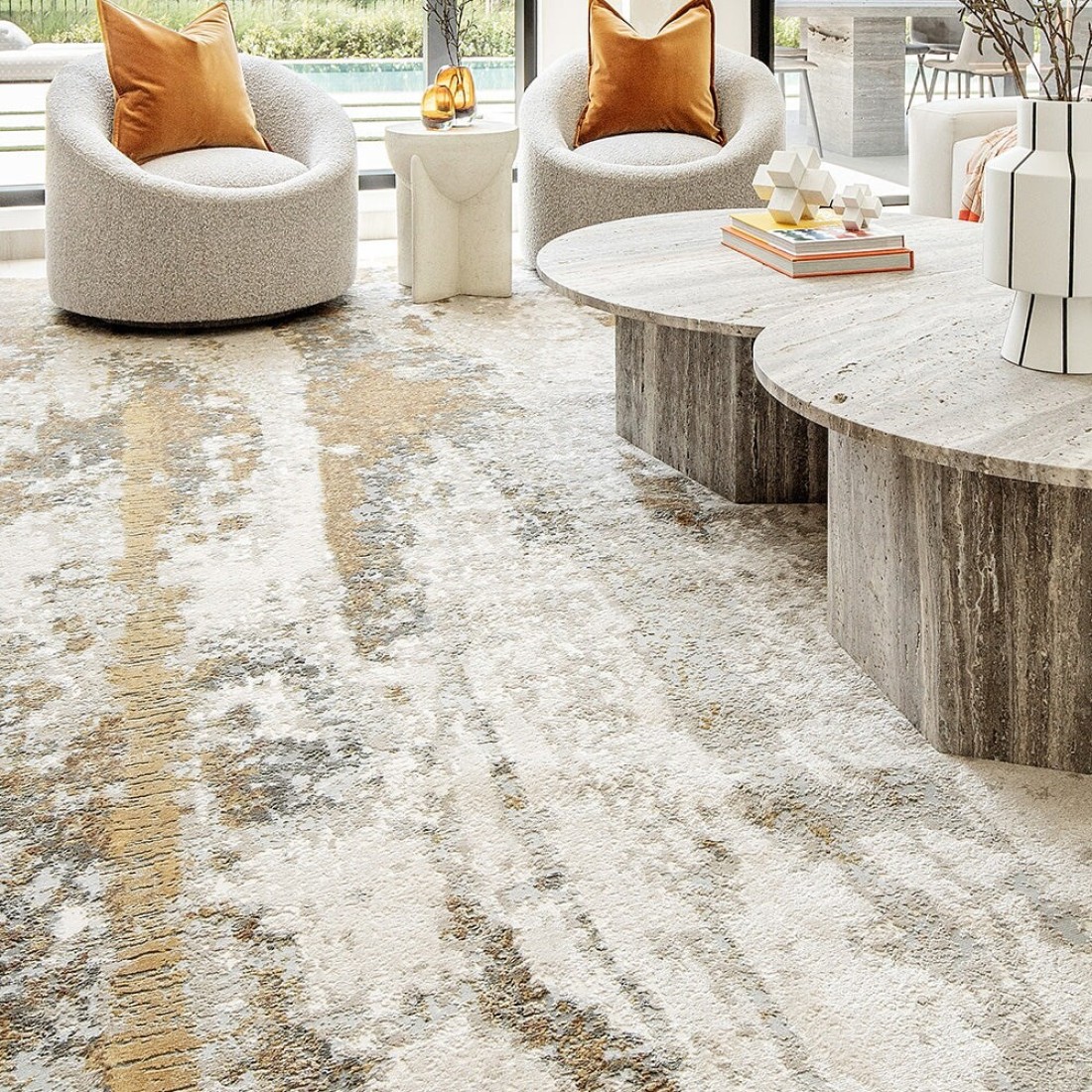 Cooper Goldberg 150 x 80 cm Carpet Knot Home Designer Rug for Bedroom Living Dining Room Office Soft Non-slip Area Textile Decor