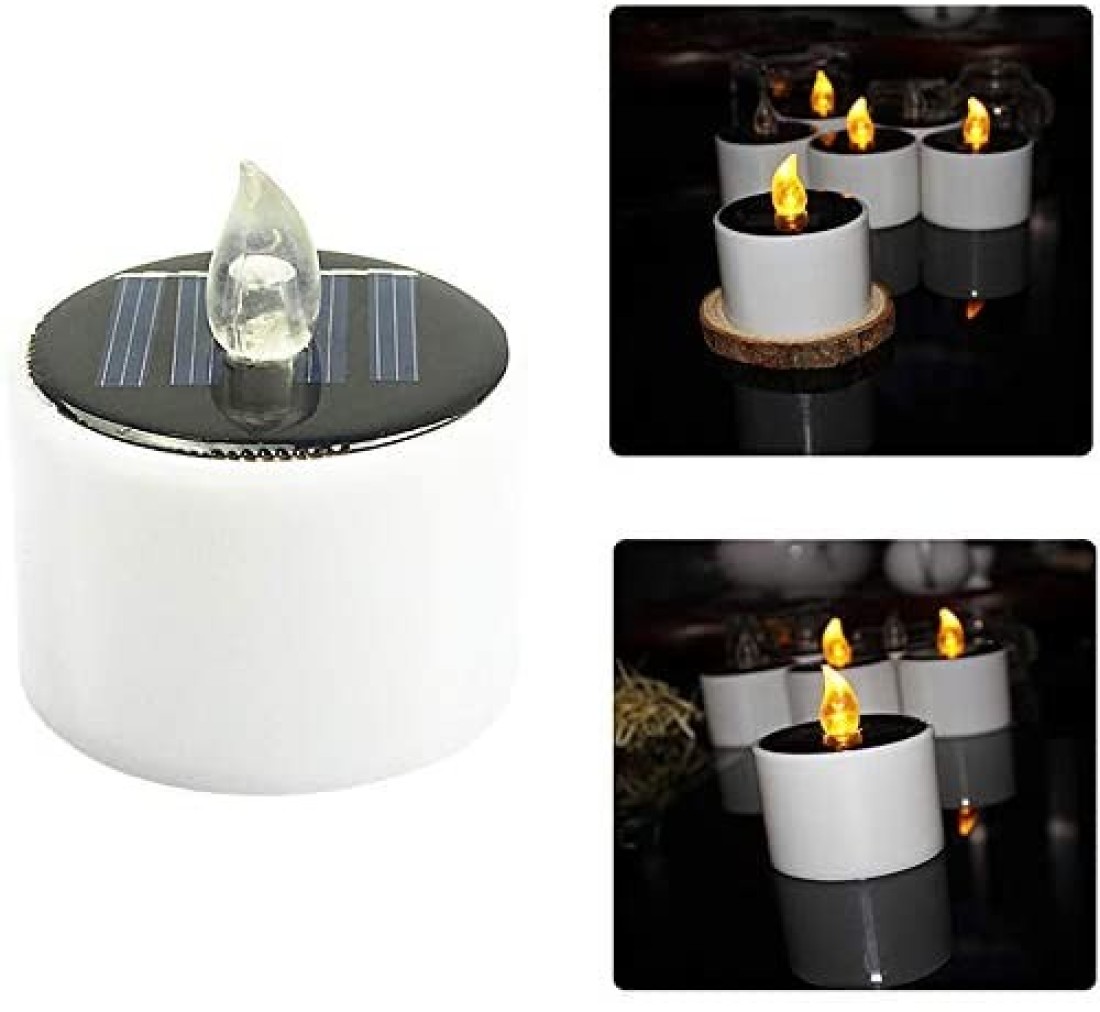 Generic - 1pcs Solar Powered LED Candles Flameless Electronic Solar LED Tea Lights Lamp