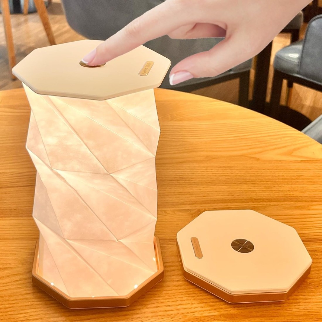 Folding Book Lamp,Upgraded Version Portable Rotating Desk Light,Novelty LED Paper Lantern