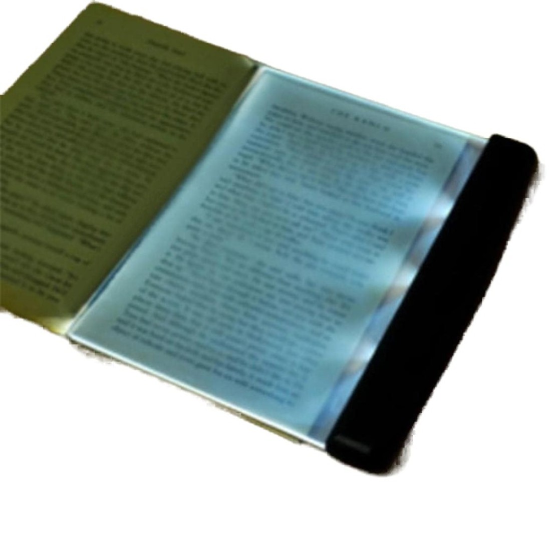 Juesi Flat Light for Reading in Bed at Night Clear LED Book Full Page Light Illuminator Panel Plate Lamp Board Wireless