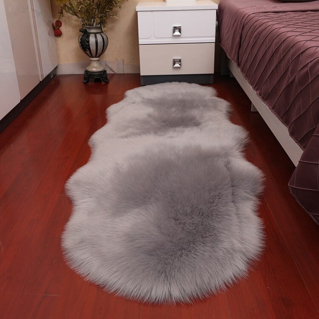 Super Soft Rabbit Fur Living Room Carpet Can Be Use As Area Rug Also With Anti Slip Bottom (Size 60&times;150CM)