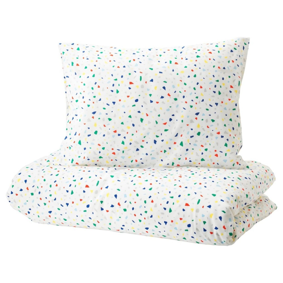 Duvet Cover And Pillowcase White/Mosaic Patterned 150X200/50X80cm