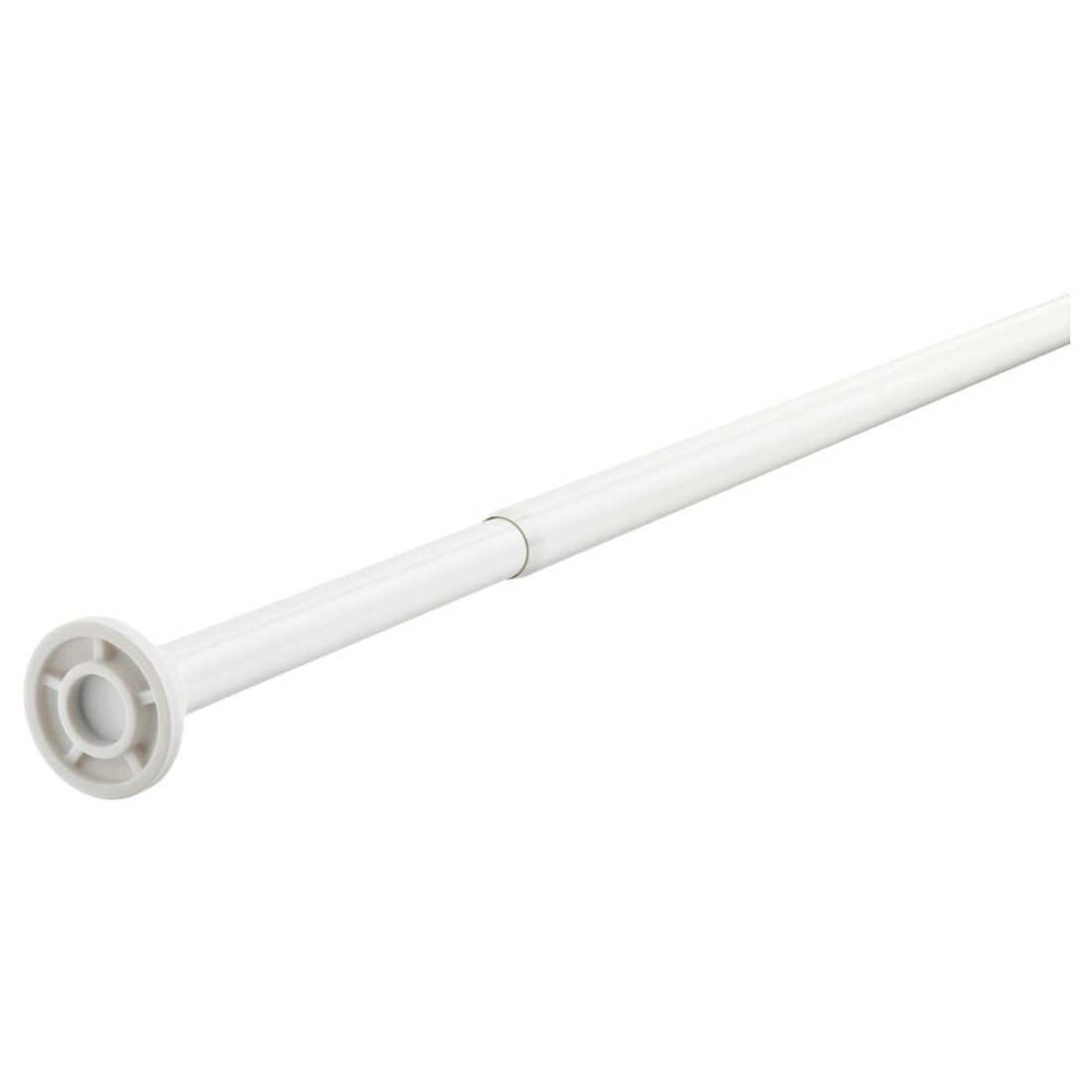 Shower Curtain Rod White 70-120cm