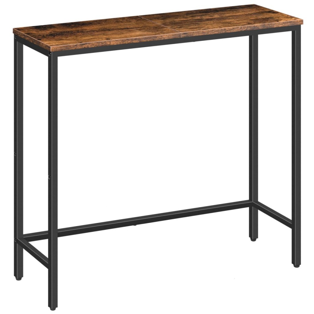 HOOBRO Narrow Console Table, 29.5&quot; Small Entryway Table, Thin Sofa Table, Side Table, Display Table, for Hallway, Bedroom, Living Room, Foyer, Rustic Brown and Black BF75XG01