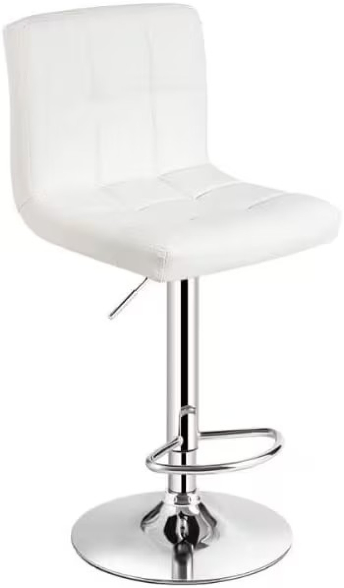 Galaxy Design Adjustable Bar Stools PU Leather Swivel Lift Kitchen Counter Pub Chair White Color - Size ( D x W x H ) 40 x 40 x 110 cm Model - GDF-J201.