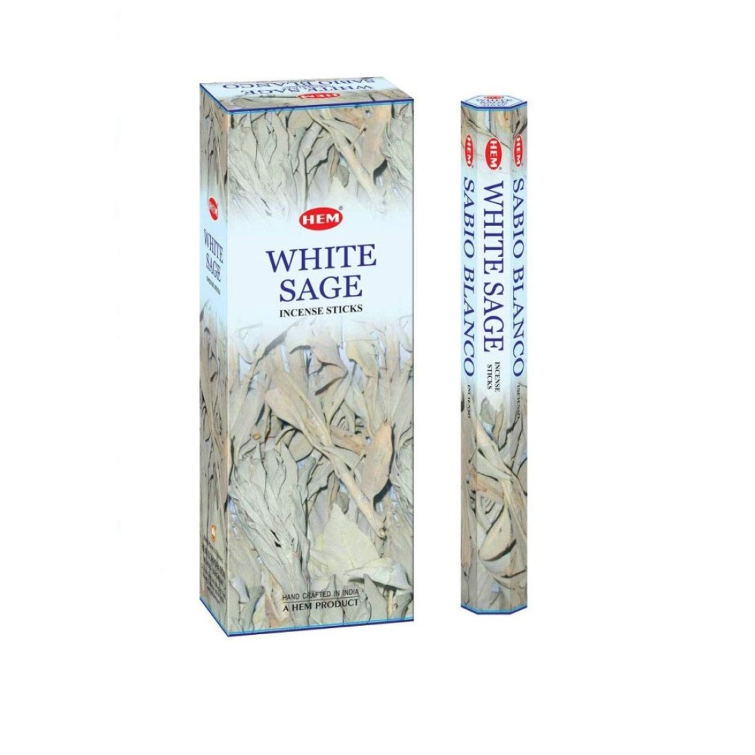 HEM White Sage Incense Sticks 100 Count Natural Air Purifying Aromatherapy Calming and Cleansing Fragrance Perfect for Meditation and Relaxation LongLasting Burn