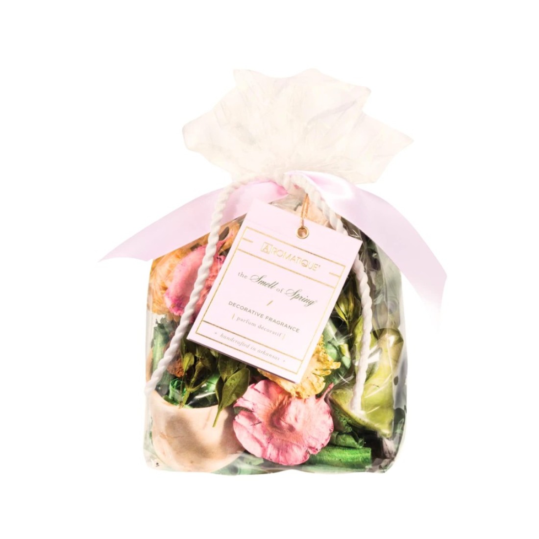 Aromatique Smell of Spring Scented Potpourri Bag 6oz Decorative Centerpiece Home Fragrance Decor Sachet Botanicals Long Lasting Room Air Freshener Deodorizer Catchall Bowl Filler Decoration Gifts