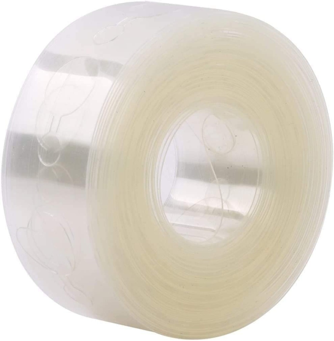 Doreen 5 Meters Transparent Soft Arch Balloon Chain Double Hole Tape Balloon Decorating Strip Kit for Arch Garland Tying Tool for Wedding Party Baby Shower Decoration (1 Roll)（GC779A）