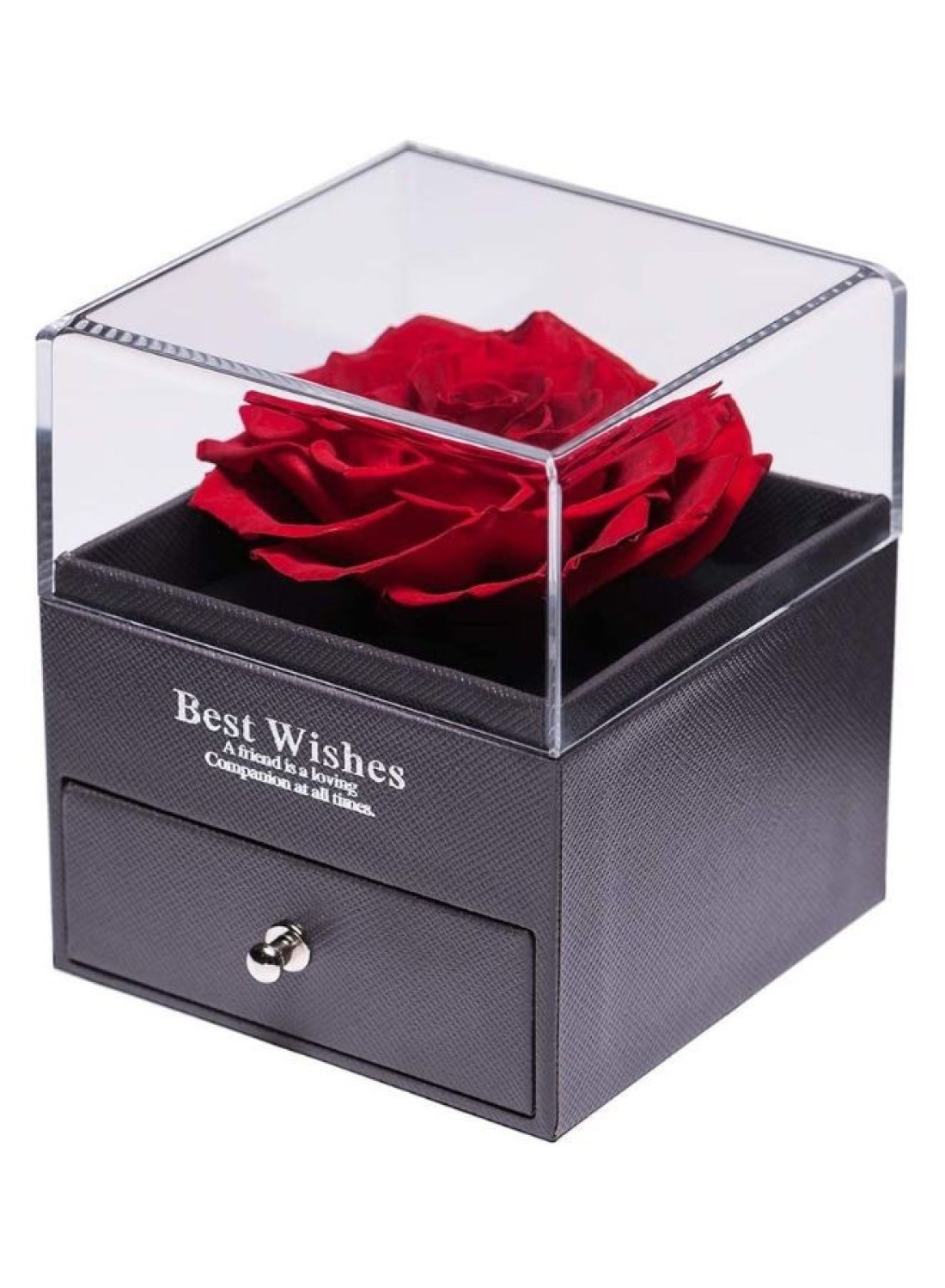 Generic Eternal Rose Gift Box, Handmade Fresh Preserved Rose Gift For Her On Birthday,Christmas,Mother&#39;s Day,Valentine&#39;s Day (Necklace Not Included)