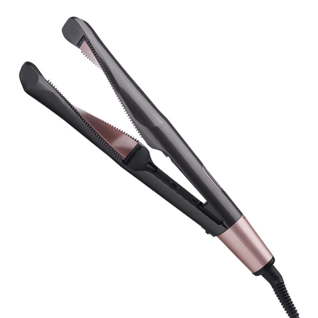 Generic-Professional Iron Flat Hair Straightener LCD Thermoregulation Ceramic Twisted Hair Curler 2 in 1 Curling Styling Tool