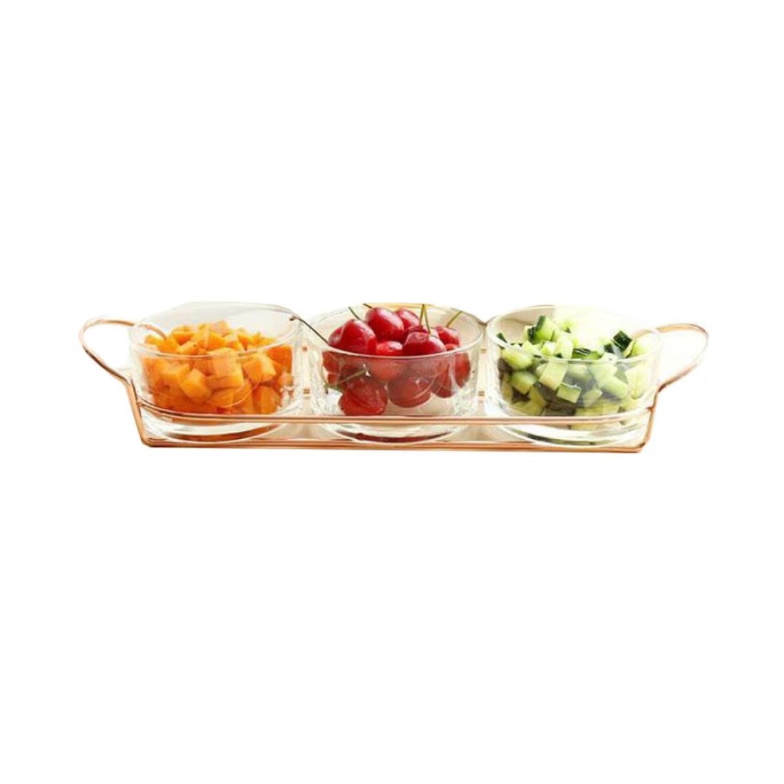 Cuisine Art Dessert Serving Set Clear Pack of 4