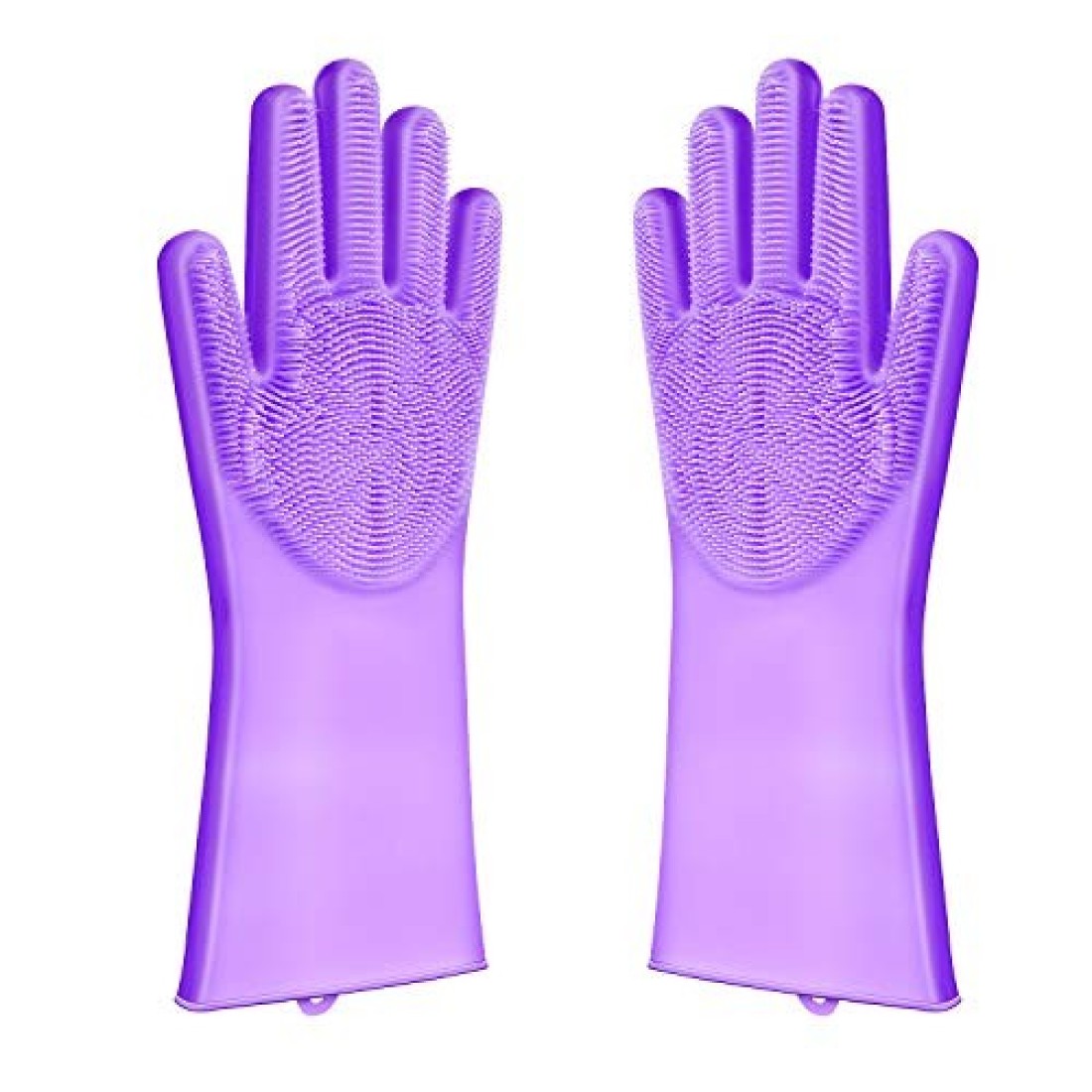 UJUP Dishwashing Gloves Rubber Scrubber: Reusable Silicone Gloves Brush Scrubber - Household Cleaning Tools Dish Washing for Kitchen Bathroom