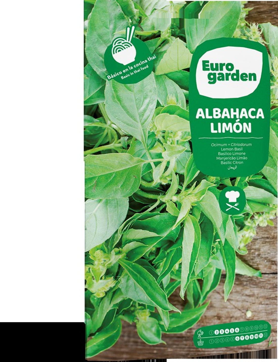 Eurogarden Lemon Basil Seeds - Easy to Grow, Fast-Germinating Herb Seeds, Grow your own Lemon Basil at Home, 3g