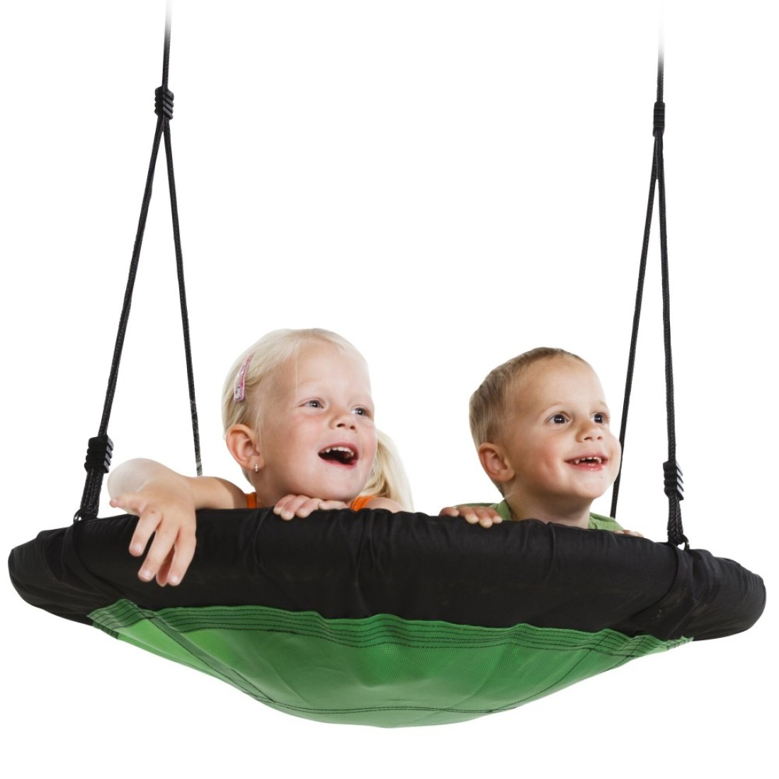 SwingNSlide NE 4630 Nest Swing Outdoor Swing with 40 Diameter Green Black