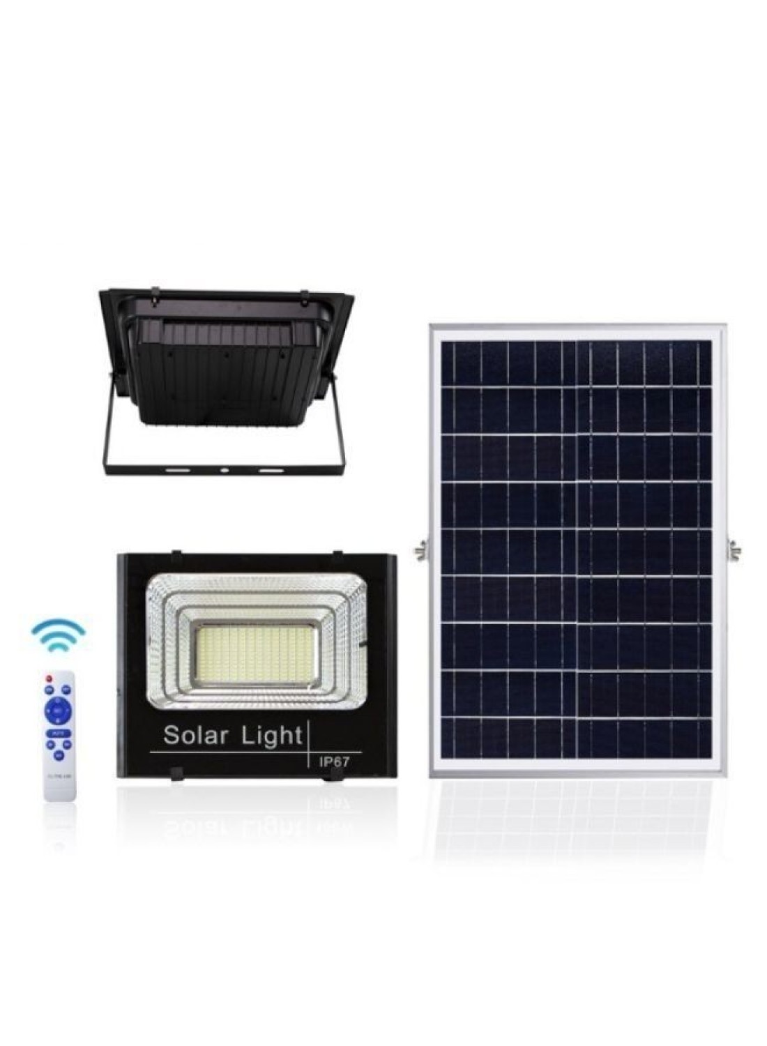 Generic 800W Solar Flood Light Outdoor, Solar Street Light Motion Sensor Dusk To Dawn Solar Light With Remote Control Ip67 Waterproof For Parking Lot, Stadium, Garden, Pathway