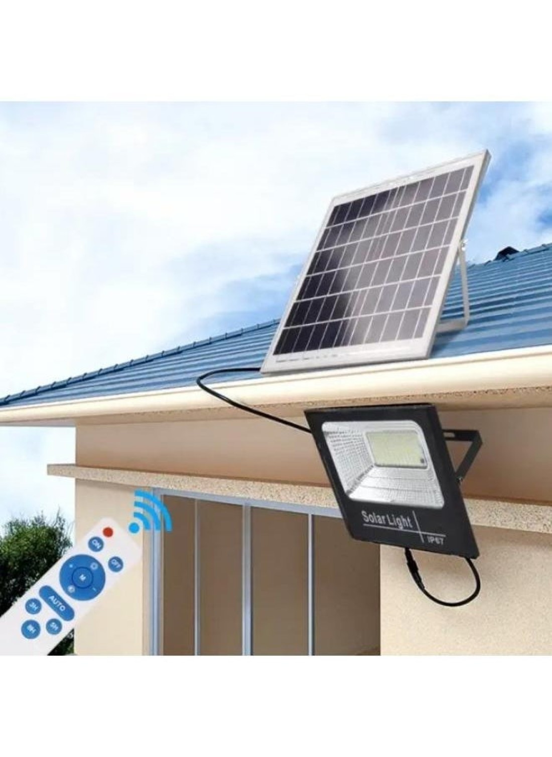 Generic LED Street Garden Solar Flood Light 2000W Outdoor Solar Power Lamp Floodlight Waterproof