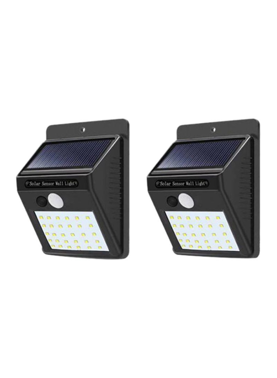 Generic - 4 Piece 30 Garden LED Motion Sensor Solar Wall Light Multicolour 30.0x25.0x5.0centimeter