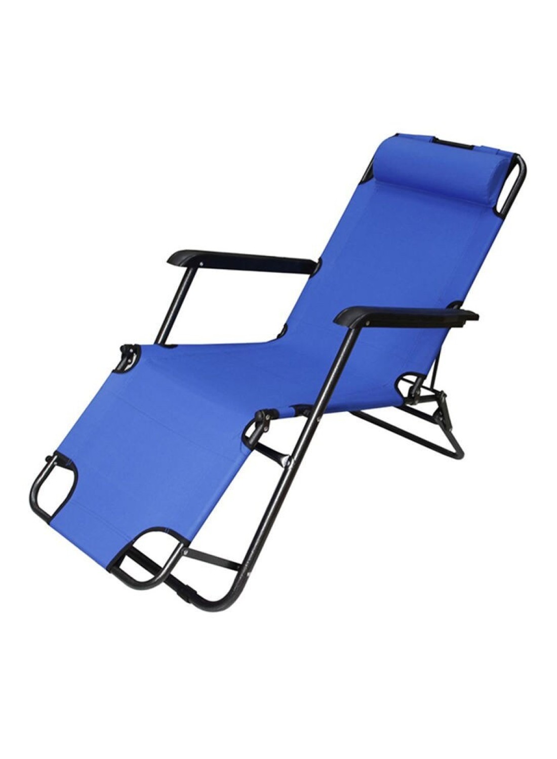 Generic 3 In 1 Foldable Beach Chair Blue 153X60X35Centimeter