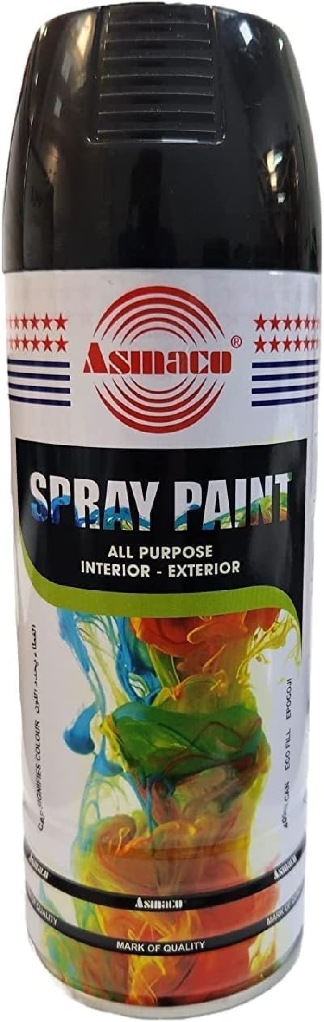 Asmaco Spray Paint Matt Black 400Ml
