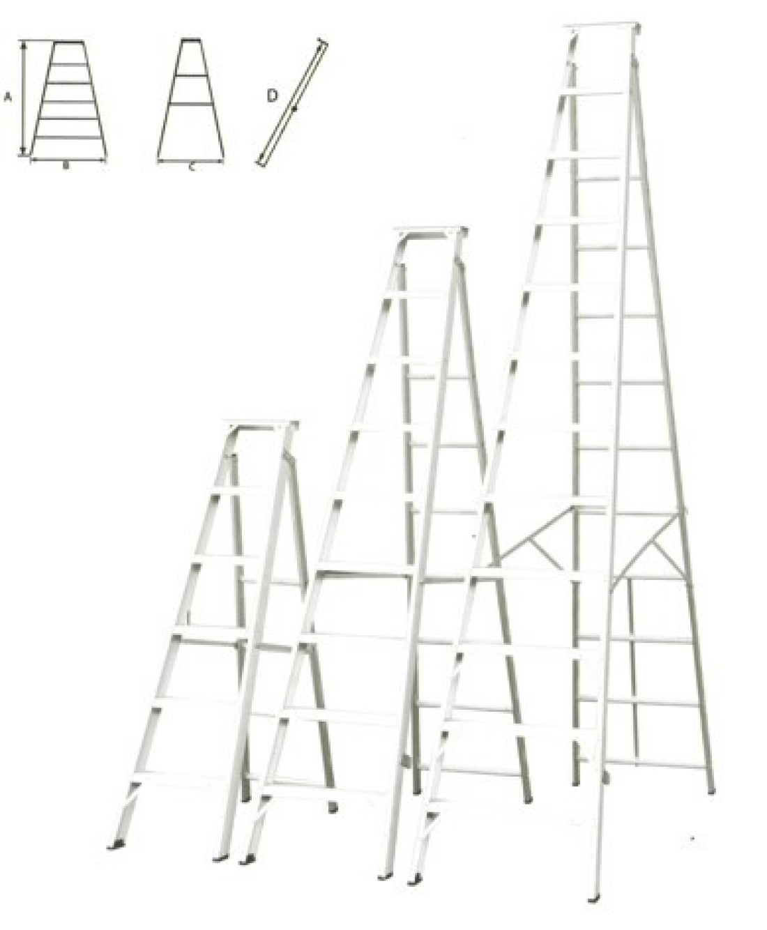 DUKE- DUAL HEAVY DUTY LADDER 7-13 STEPS