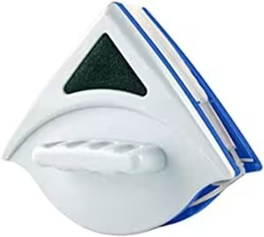 ABBASALI side Glass Wiper Window Cleaner Surface Cleaning Brush Triangle Cleaning Tools for High House Glass Windows Thickness 3-8mm(model may change according to avaibility)