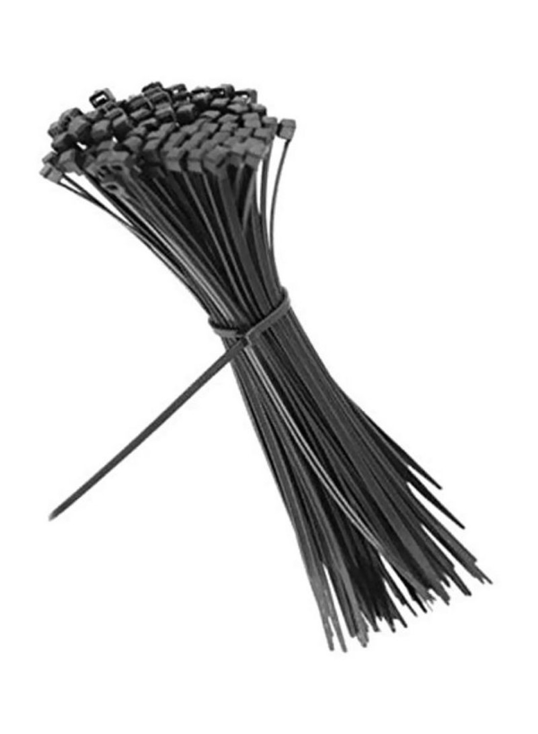 Generic Pack Of 100 Plastic Strap Black 3.6 x 250millimeter