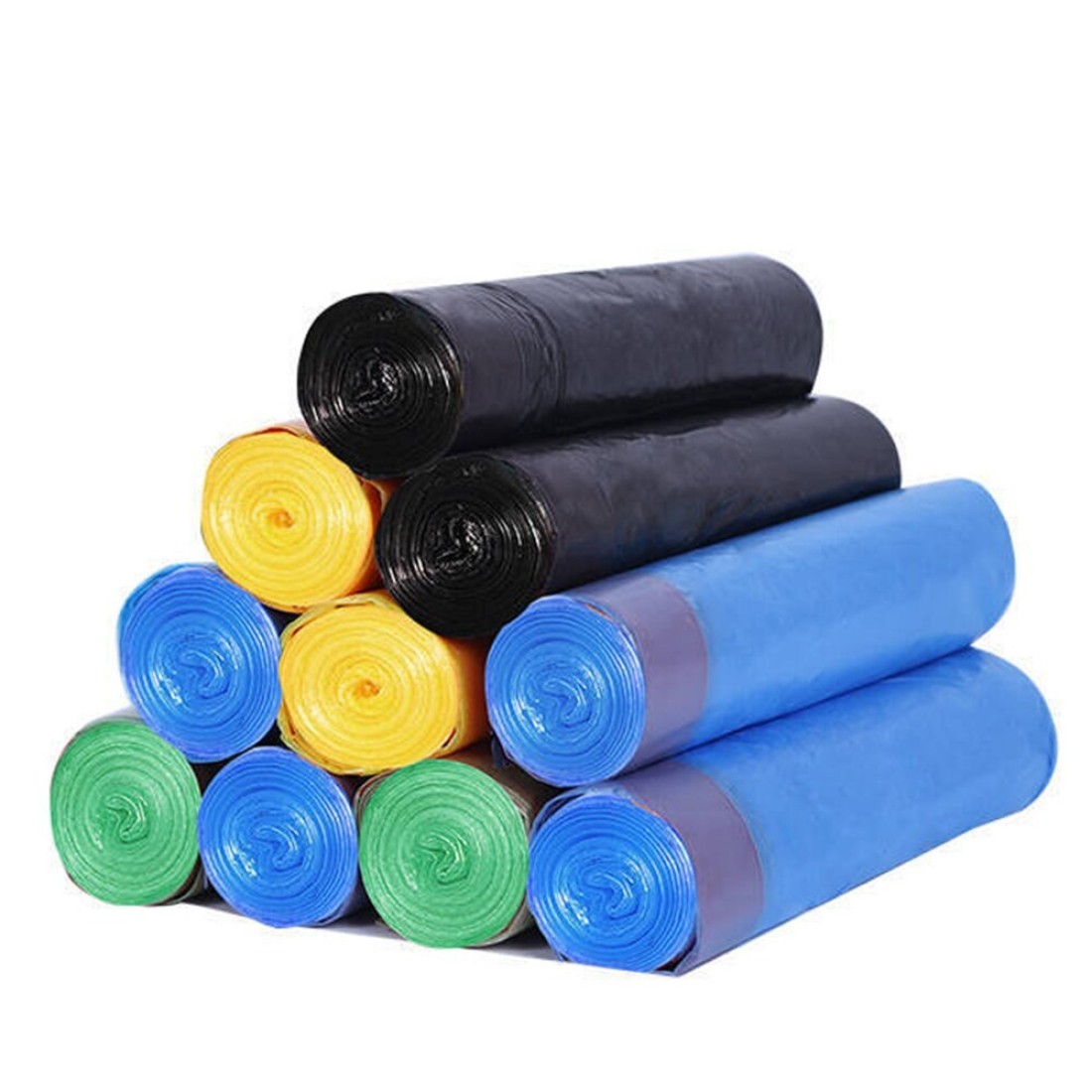 Generic-45*50CM Household Heavy Duty Trash Bags Garbage Storage Bags with Drawstring for Home Kitchen Bathroom Bedroom Living Room Office