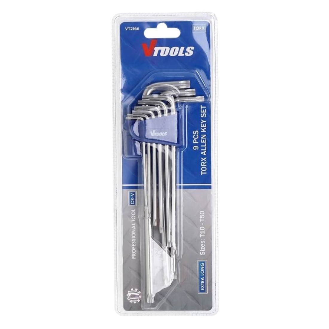 VTools Extra Long Torx Key Allen Wrench Set 9 PCS