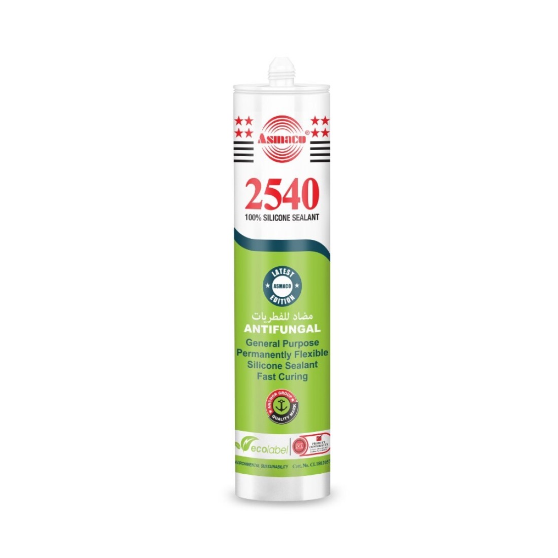 Asmaco 2540 Silicone Sealant - Brown - 280 Ml - Set of 01