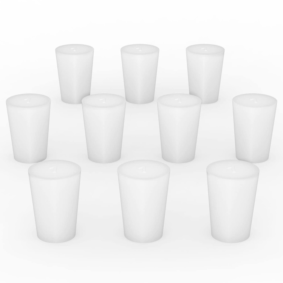 stonylab Silicon Rubber Stopper, White Tapered Lab Seal Silicon Stoppers Rubber Plugs (10-Pack, 1#)