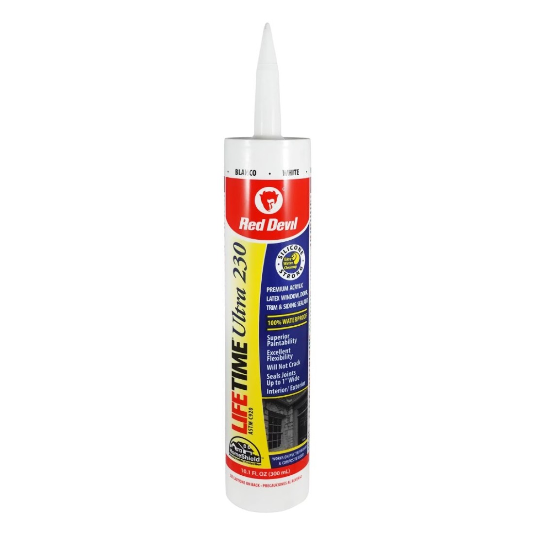 Red Devil 0770 Lifetime Ultra 230 Premium Elastomeric Acrylic Latex Sealant 101 oz White