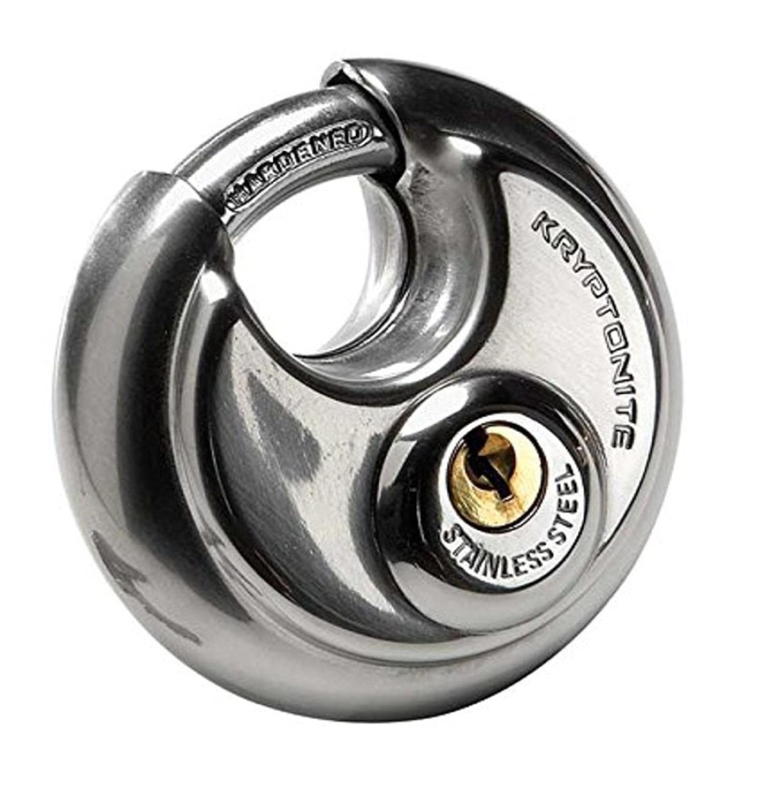 Kryptonite Keyed Padlock Stainless Steel Heavy Duty Lock with Keys High Security Waterproof Keyed Lock for Outdoor Use Gym Locker Sheds Fence Toolbox Storage UnitSilver
