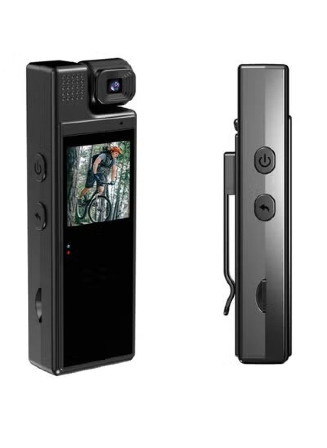 Mini Body Camera 1080P Portable Small Body Worn Cam Wearable Pocket Video Recorder With 180&deg; Rotatable Lens 1.3&quot; LCD Night Vision For Security Guard Law Enforcement