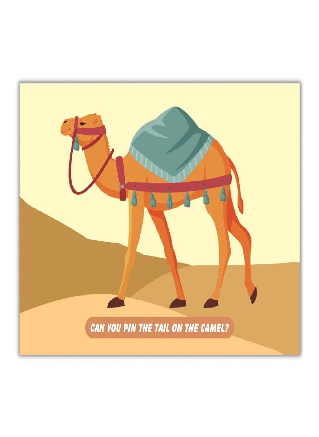 Peacock Supplies Pin the Poster Game - Camel, for Occassions like Ramadan