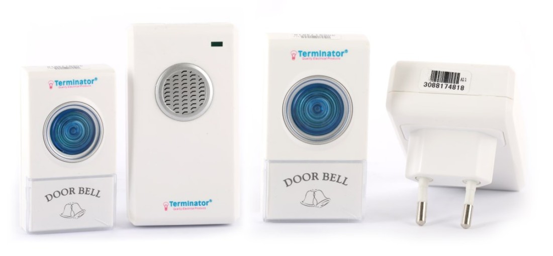 Terminator Brand Digital Wireless Door Bell with 38 Different Melodies - 2 pin
