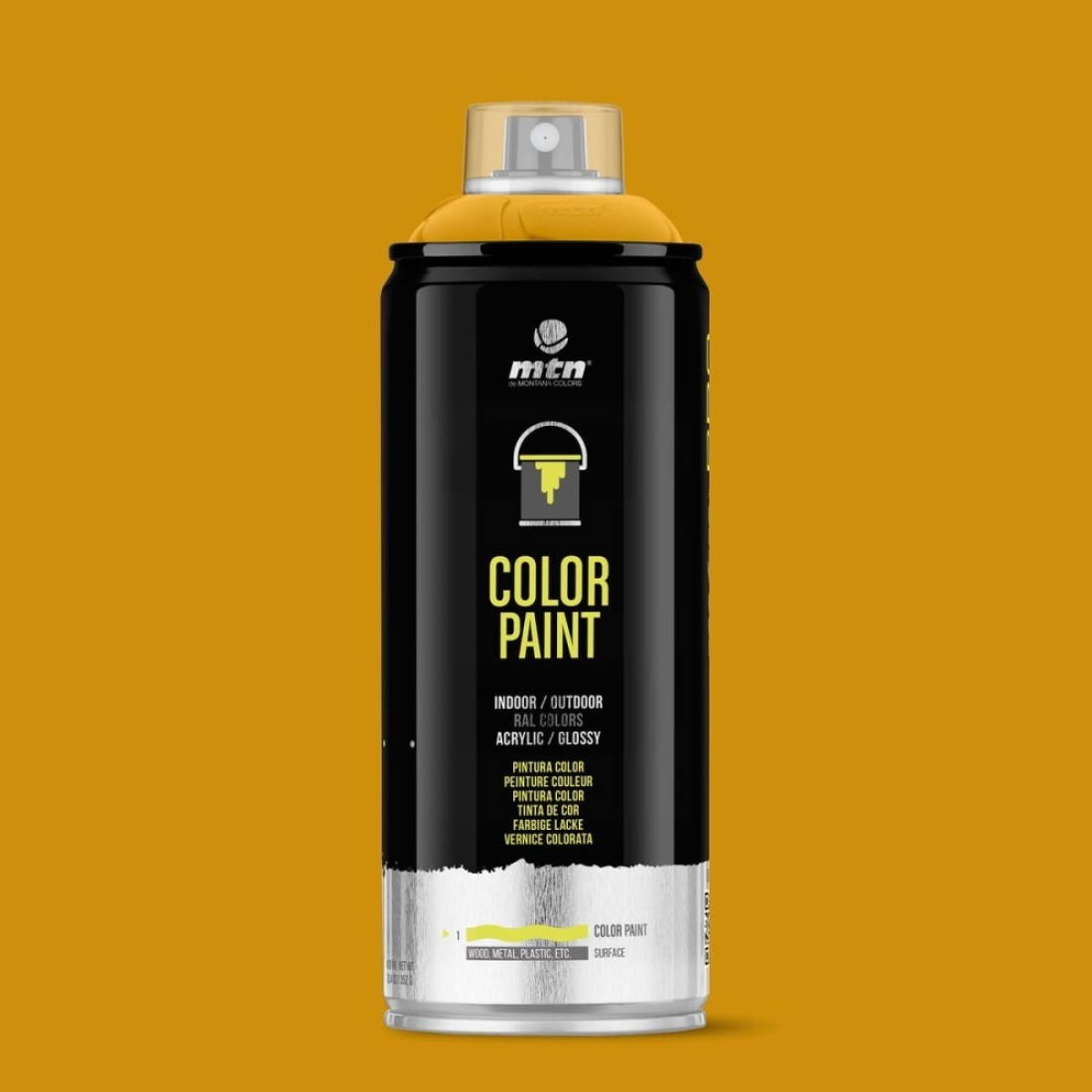 Montana Colors MTN PRO Color Paint Light Yellow Acrylic Glossy Spray Paint 400ml