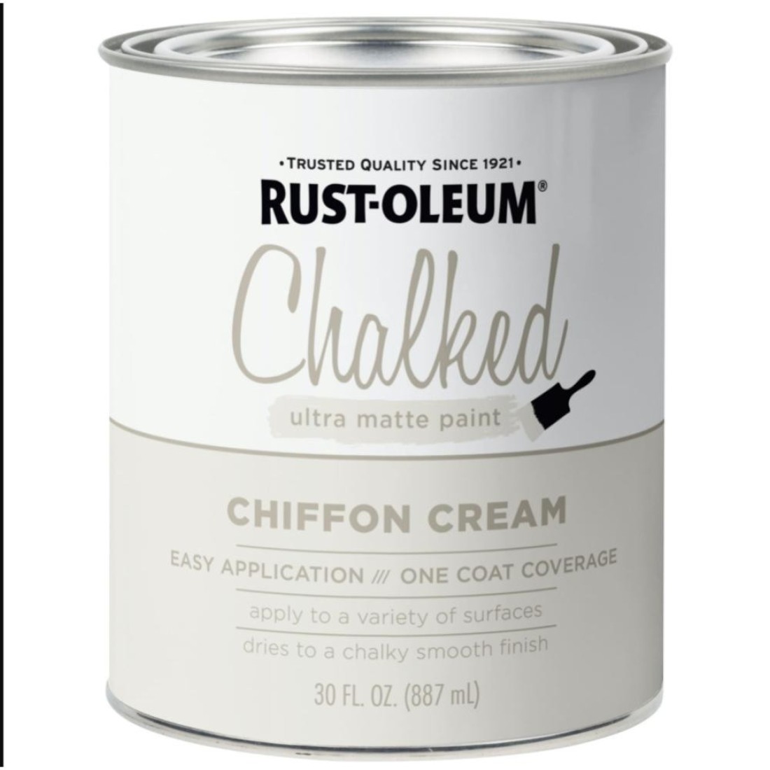 Rust-Oleum Chalked Ultra Matte Paint (887 ml, Chiffon Cream)