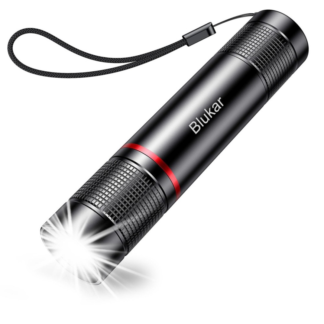 Blukar Flashlight Rechargeable, 2000L High Lumens Flashlight, Super Bright Small LED Flash Light- Zoomable, Adjustable Brightness, Long Lasting for Camping, Outdoors and Home Emergency