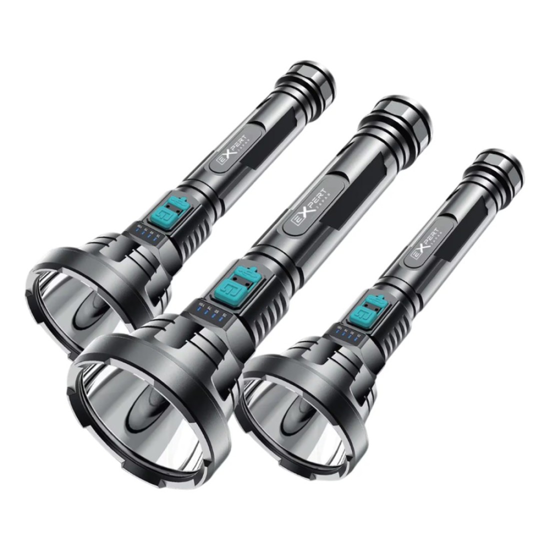 Expert USB-C Rechargeable LED Flashlight EX-24819-FL001 3 PCS