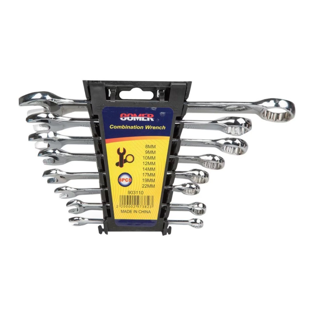 Gomer Combination Wrench Set 903110 Silver Pack of 8