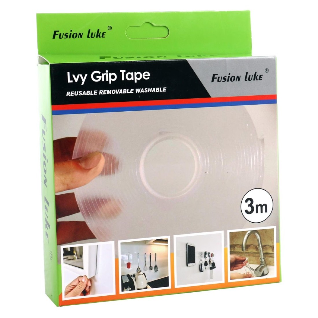 Fusion Luke Reusable Removable Washable Lvy Grip Tape 3m