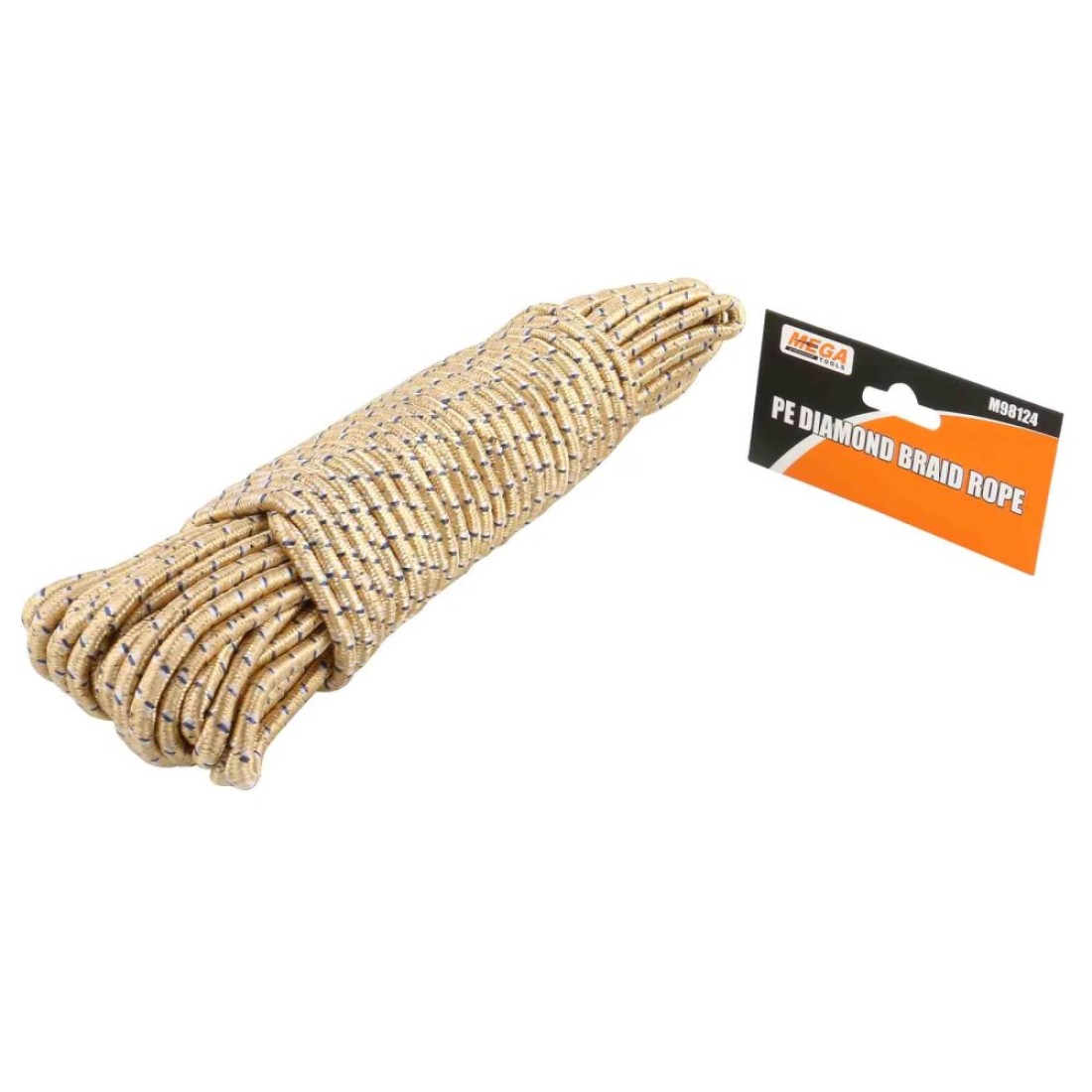 Mega PE Diamond Braided Rope F98124 Beige