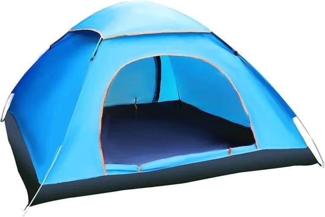 Waterproof Camping Pop-up Tent for 2-4 Person - Dome Family Tent for Outdoor Sports, Travel, Beach, Picnic