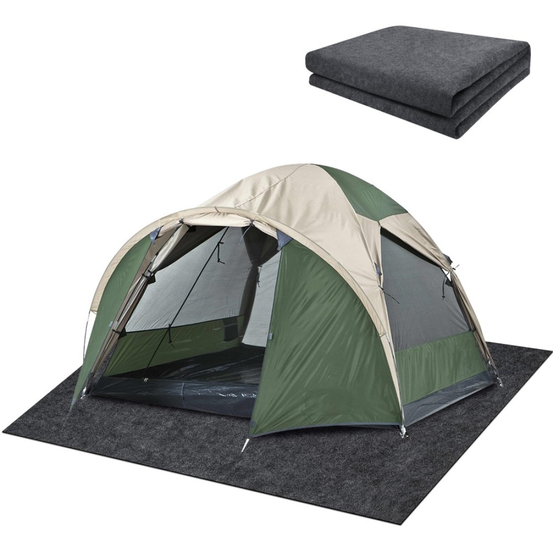 DECOHS 6.2 x 5 Ft Camping Tent Carpet Mat- Waterproof Outdoor Tent Rug- Portable Cutable Picnic Camping Floor Blanket for Outdoor Camping Lawn Supplies