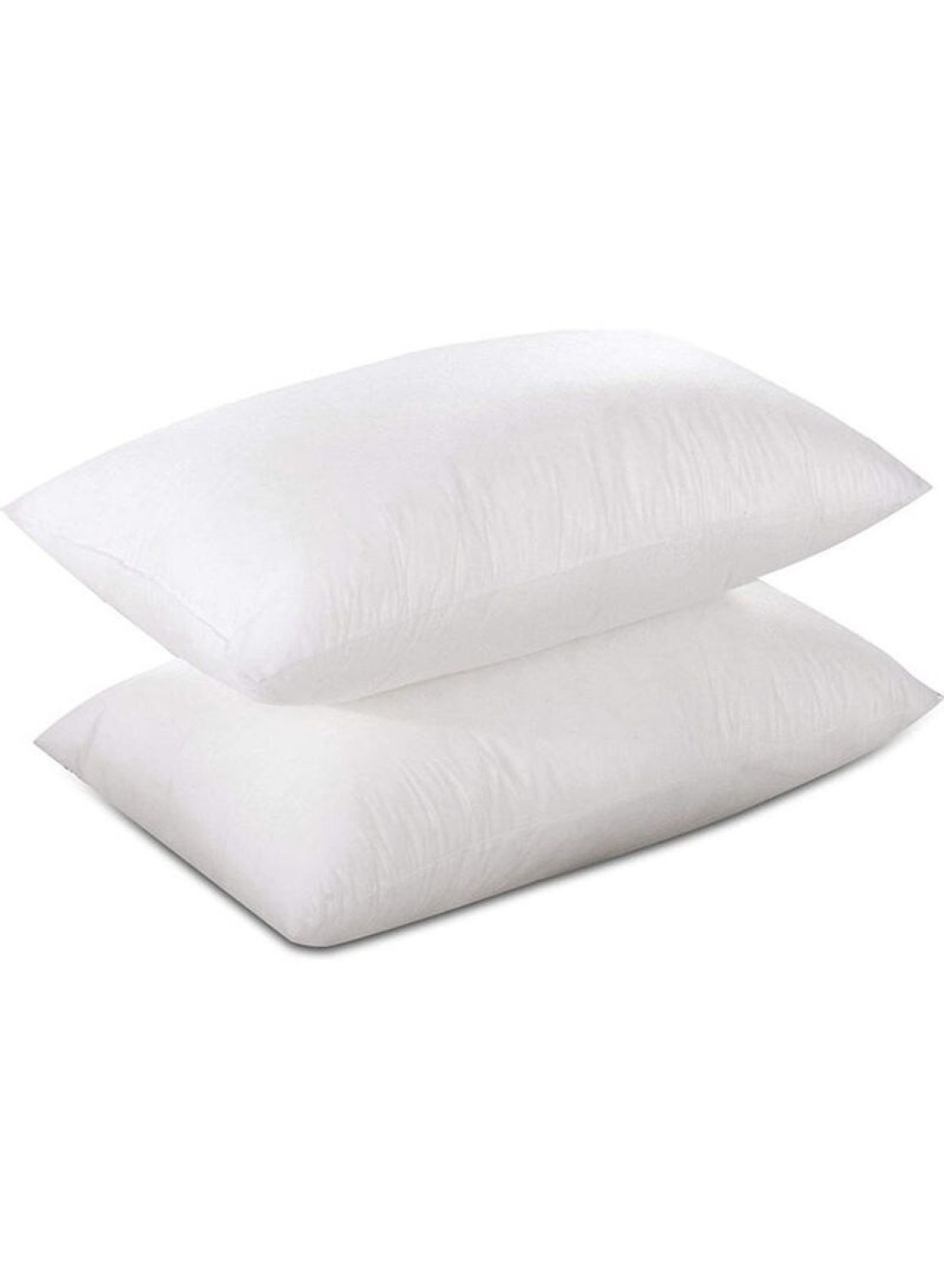 Krude 100% Cotton 900Grm Hollow Siliconized Fiber Press Pillow 1Pc Cotton, White 50X75cm