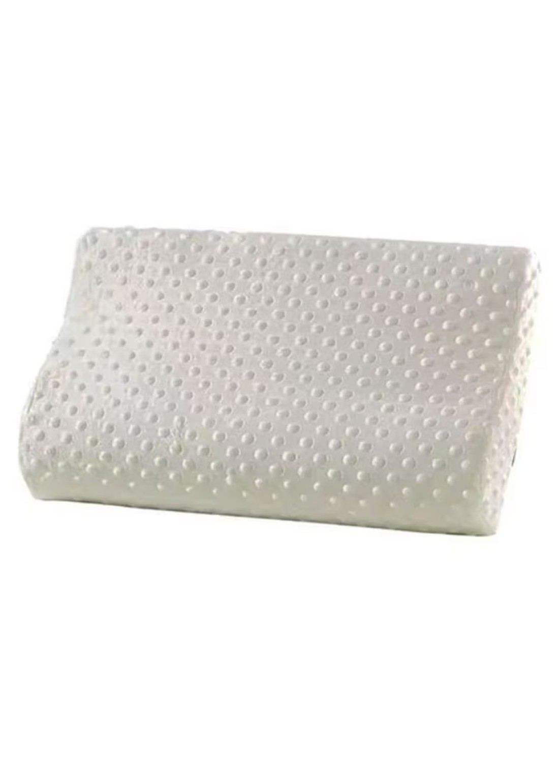 Pain Relief Neck Support Memory Foam Sleep Pillow Cotton White 30 x 50centimeter