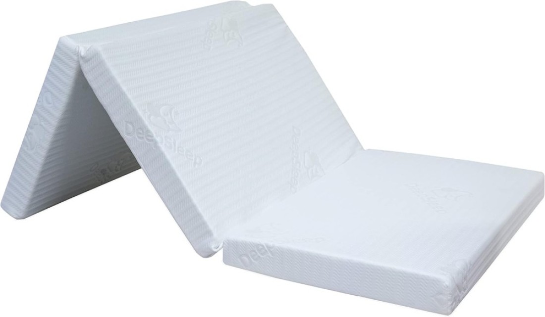 Vital Folding Foam Mattress White Color - Single Size W 90 X L 180 X H 10