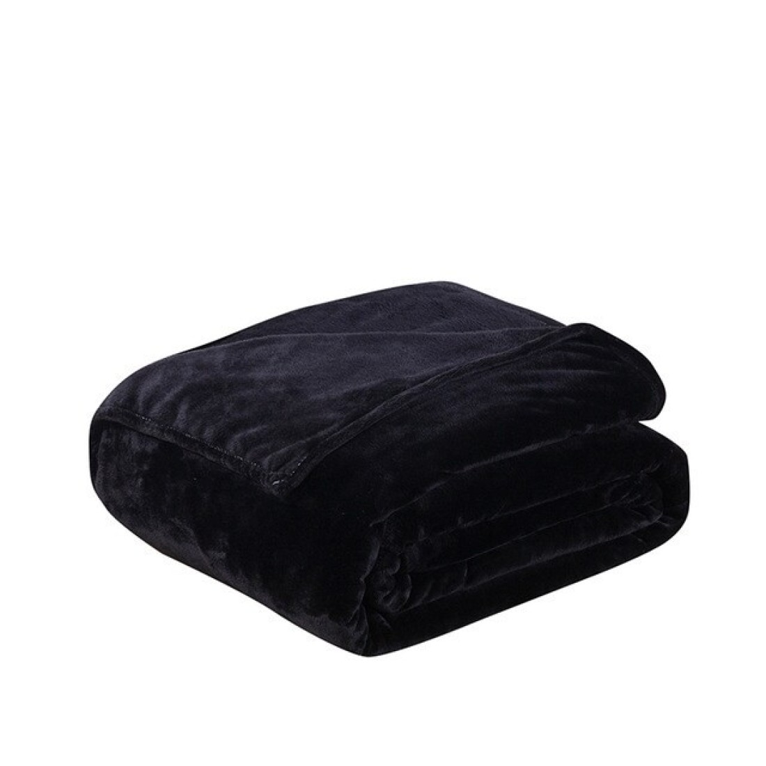 Fabienne Silky Plain Microfiber Bed Blanket Single Size Black