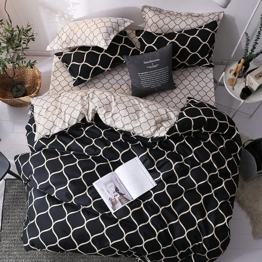 Golden Home Luxurious All-Season Single Comforter Set - Soft, Cozy, and Elegant, Include 1 Comforter,1Fitted Sheet,4 Pillow Covers